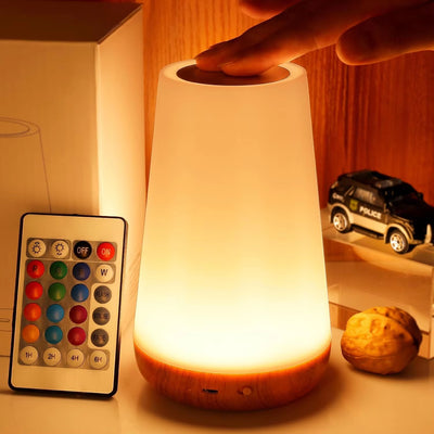 Lampada da comodino touch con telecomando, 13 colori